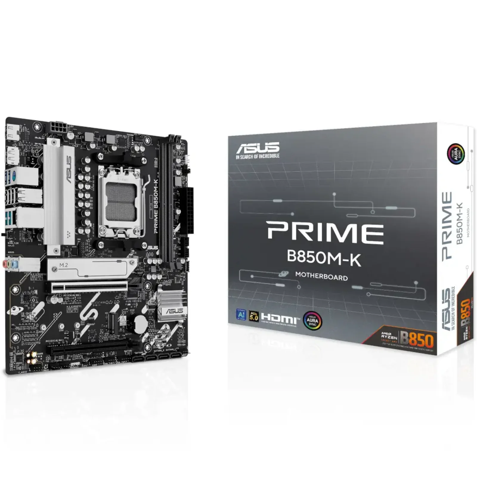 Материнська плата ASUS sAM5/2DDR5/HDMI/DP/2PCIe/2M.2/4S ATA/LAN2.5Gb PRIME B850M-K UA
