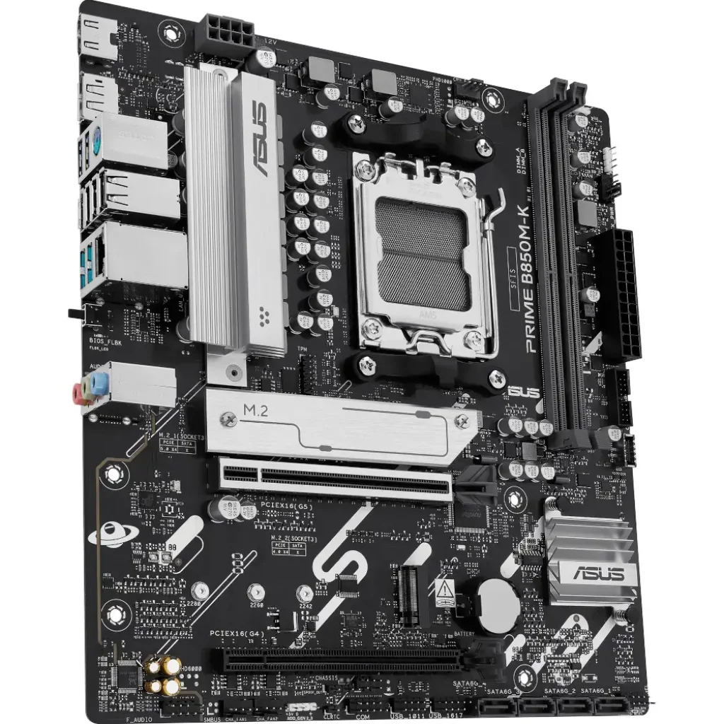 Материнська плата ASUS sAM5/2DDR5/HDMI/DP/2PCIe/2M.2/4S ATA/LAN2.5Gb PRIME B850M-K UA