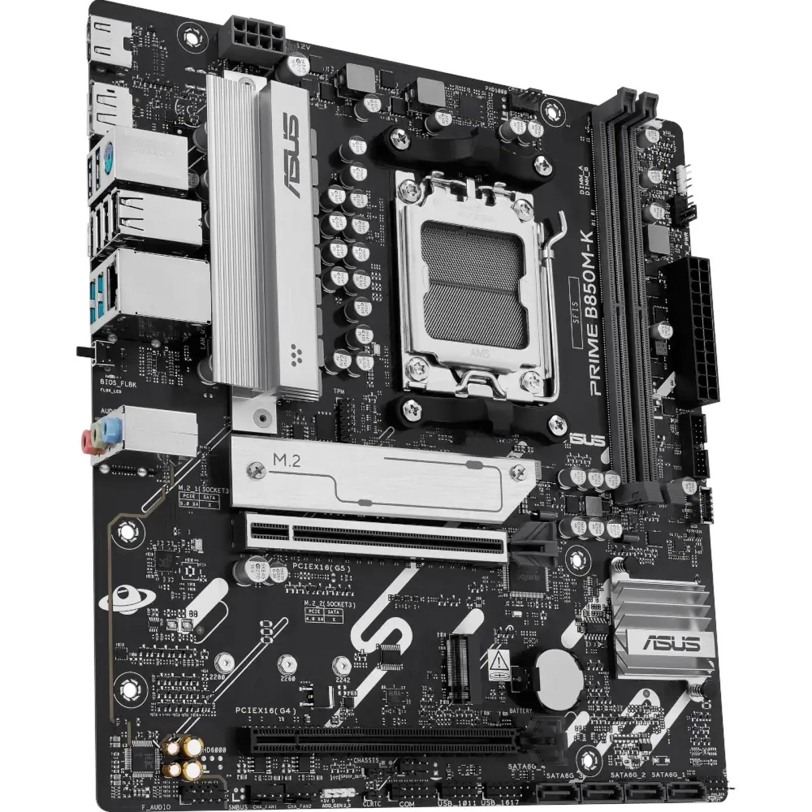 Материнська плата ASUS sAM5/2DDR5/HDMI/DP/2PCIe/2M.2/4S ATA/LAN2.5Gb PRIME B850M-K UA
