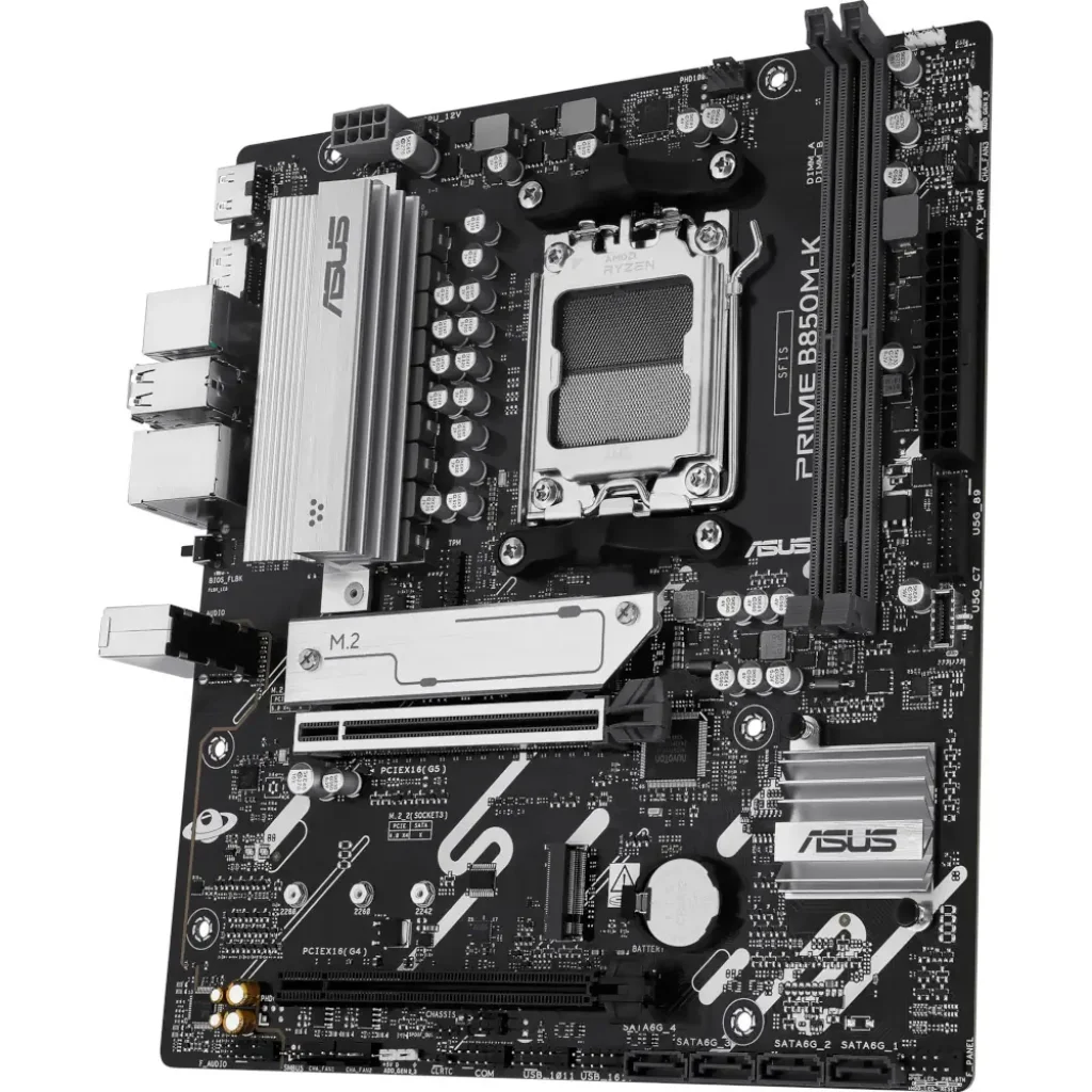 Материнська плата ASUS sAM5/2DDR5/HDMI/DP/2PCIe/2M.2/4S ATA/LAN2.5Gb PRIME B850M-K UA