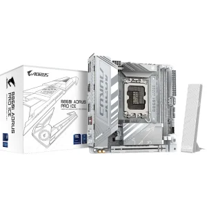 Материнська плата GIGABYTE s1851 Intel B860 HDMI/DP/TB4(USB -C) 2xM.2 2.5GbE LAN mini-ITX B860I AORUS PRO ICE UA