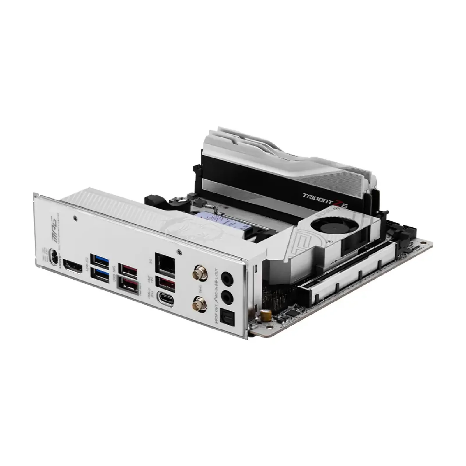 Материнская плата MSI sAM5/2DDR5/HDMI/2PCIe/3M.2/2SATA /LAN5Gb MPG B850I EDGE TI WIFI UA