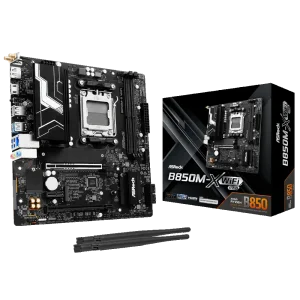 Материнська плата ASROCK sAM5 AMD B850 HDMI/DP 3xM.2 2.5G bE LAN mATX B850M-X WIFI R2.0 UA