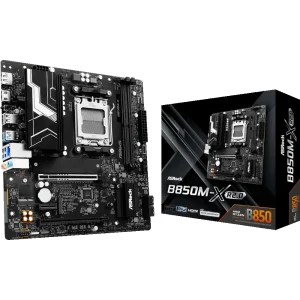Материнськая плата ASROCK sAM5 AMD B850 HDMI/DP 3xM.2 2.5G bE LAN mATX B850M-X R2.0 UA