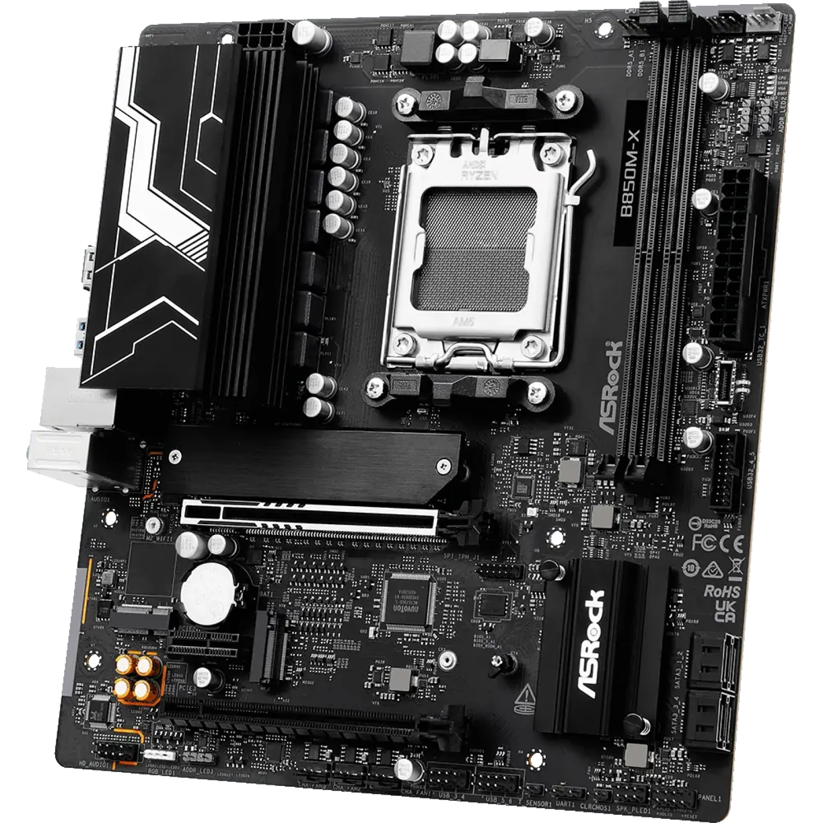 Материнская плата ASROCK sAM5 AMD B850 HDMI/DP 3xM.2 2.5G bE LAN mATX B850M-X R2.0 UA