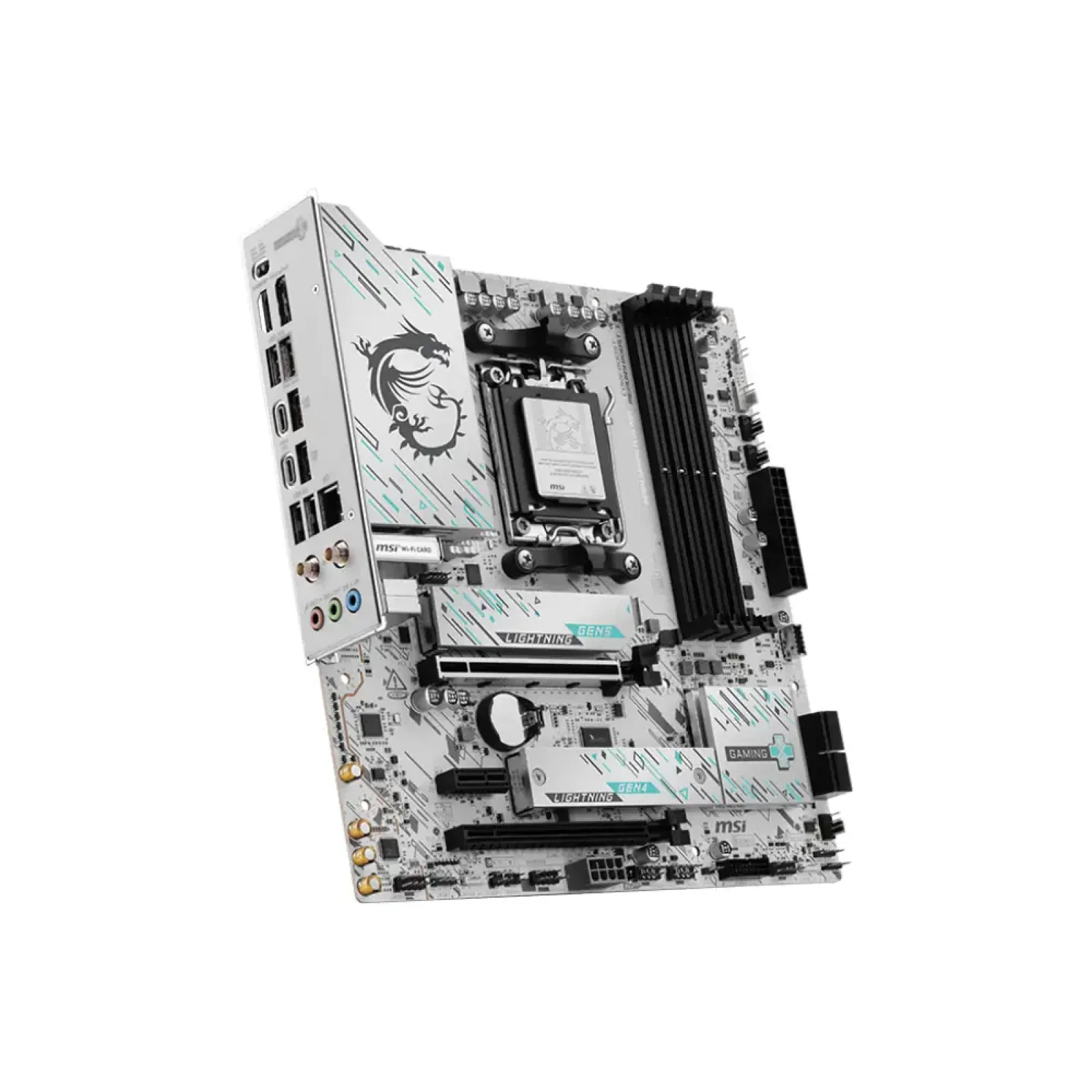 Материнская плата MSI sAM5/4DDR5/HDMI/DP/3PCIe/2M.2/4S ATA/LAN5Gb B850M GAMING PLUS WIFI UA