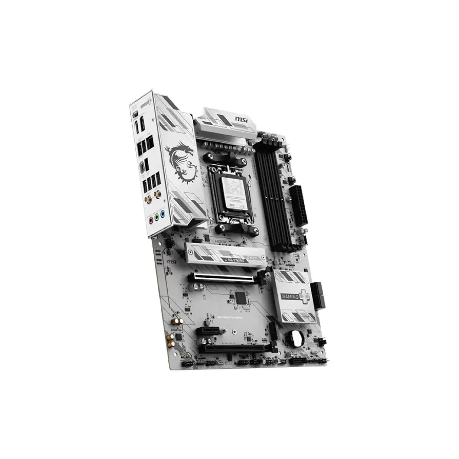 Материнская плата MSI sAM5/4DDR5/HDMI/DP/3PCIe/3M.2/4S ATA/LAN2.5Gb B850 GAMING PLUS WIFI6E UA