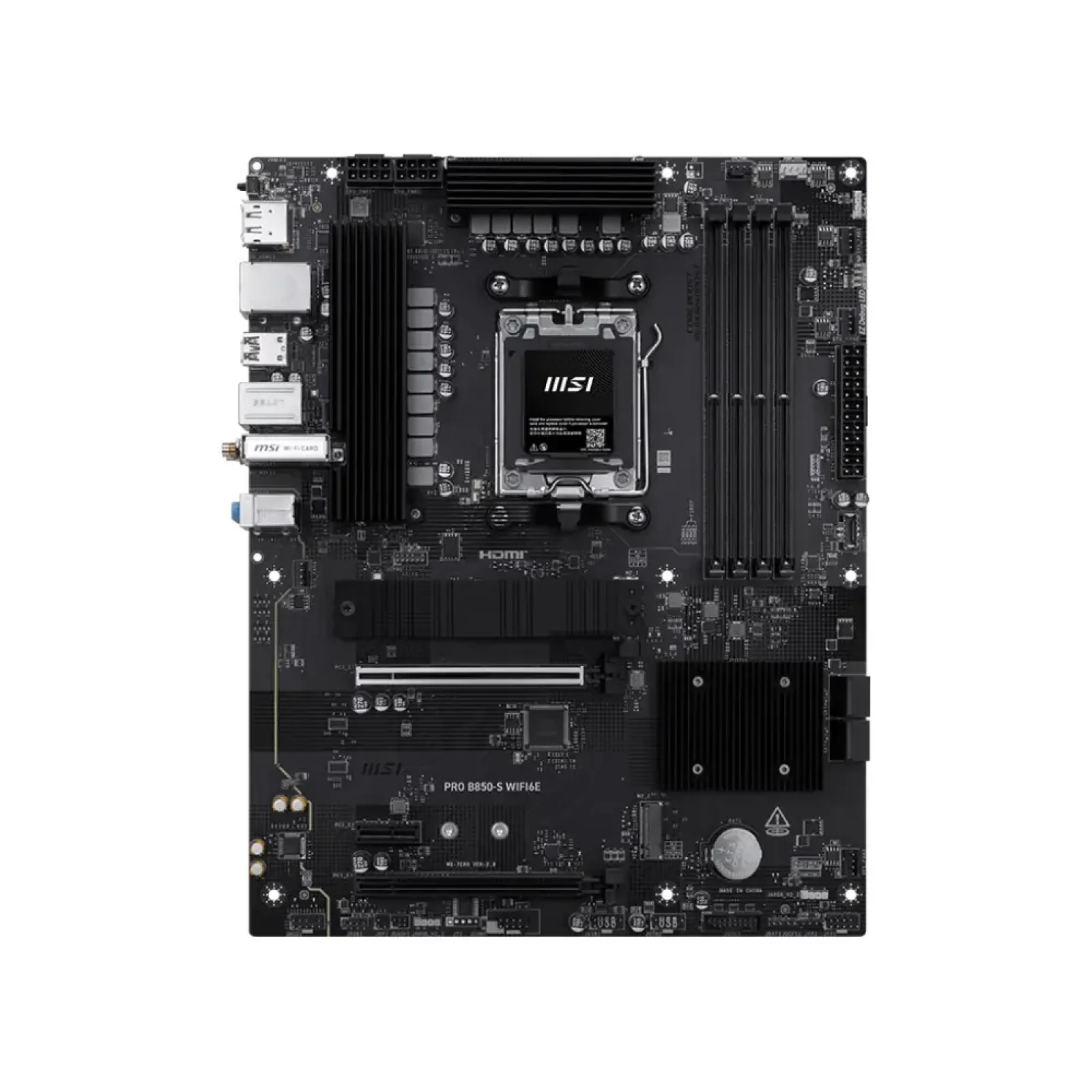 Материнская плата MSI sAM5/4DDR5/HDMI/DP/3PCIe/3M.2/4S ATA/LAN2.5Gb PRO B850-S WIFI6E UA