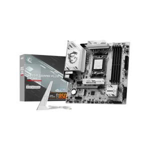 Материнская плата MSI sAM5/4DDR5/HDMI/DP/3PCIe/3M.2/4S ATA/LAN2.5Gb B850M GAMING PLUS WIFI6E UA