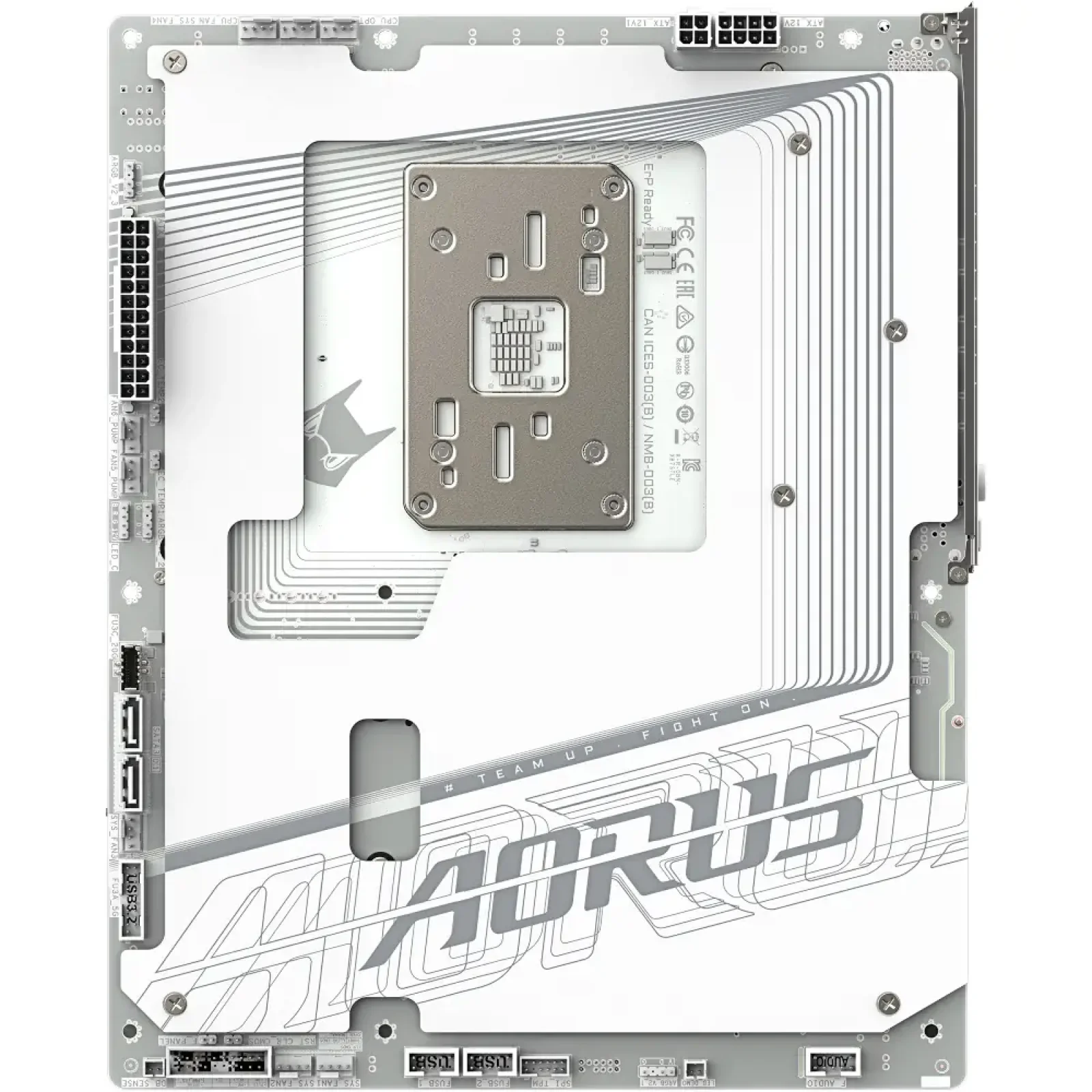 Материнская плата GIGABYTE sAM5 AMD X870 HDMI/2xUSB4 Type-C 4xM.2 5GbE LAN ATX X870 AORUS STEALTH ICE UA