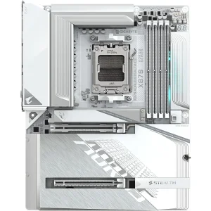 Материнська плата GIGABYTE sAM5 AMD X870 HDMI/2xUSB4 Type-C 4xM.2 5GbE LAN ATX X870 AORUS STEALTH ICE UA