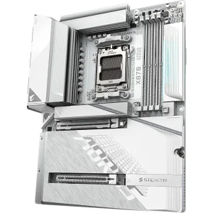 Материнская плата GIGABYTE sAM5 AMD X870 HDMI/2xUSB4 Type-C 4xM.2 5GbE LAN ATX X870 AORUS STEALTH ICE UA