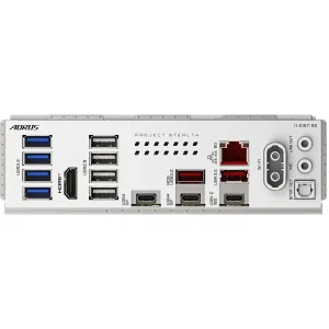 Материнская плата GIGABYTE sAM5 AMD X870 HDMI/2xUSB4 Type-C 4xM.2 5GbE LAN ATX X870 AORUS STEALTH ICE UA