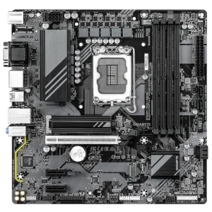 Материнская плата GIGABYTE s1700 Intel B760 HDMI/2хDP/VGA 2 xM.2 2.5GbE LAN mATX B760M DS3H GEN5 UA