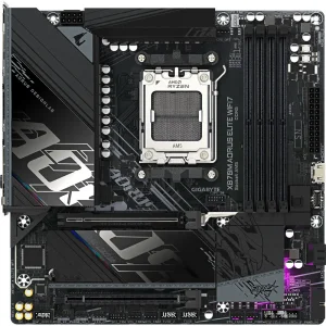 Материнская плата GIGABYTE sAM5 AMD X870 2xHDMI/2xUSB4 2xM. 2 2.5GbE LAN mATX X870M AORUS ELITE WIFI7 UA