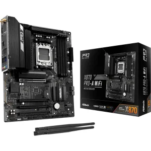 Материнская плата ASROCK sAM5 AMD X870 4xDDR5 HDMI/2xUSB4 3xM.2 2.5GbE LAN ATX X870 PRO-A WIFI UA