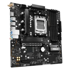 Материнская плата ASROCK sAM5 AMD A620A HDMI 3xM.2 4xDDR5 2.5GbE LAN mATX A620AM PRO-A WIFI UA