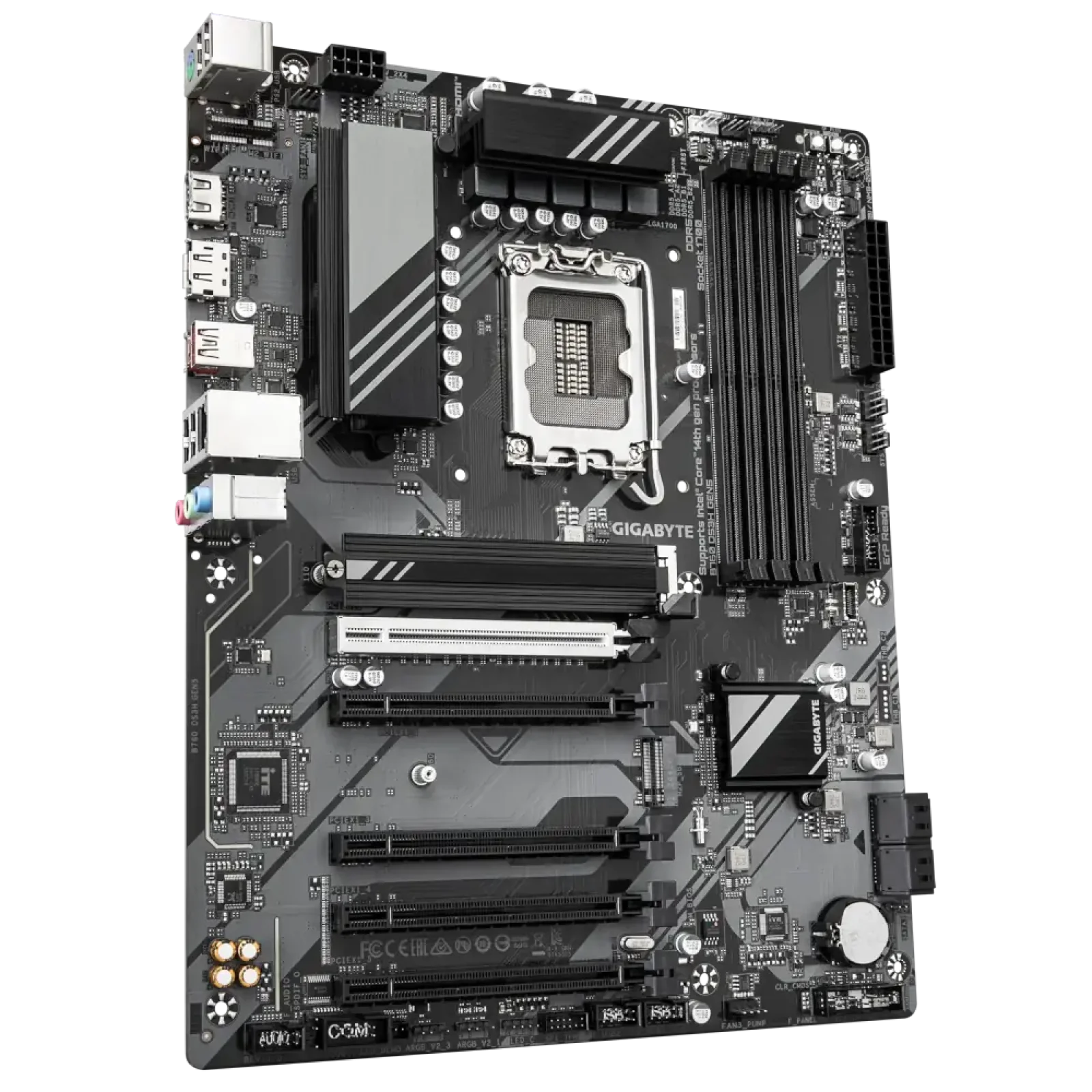 Материнская плата GIGABYTE s1700 Intel B760 HDMI/DP 4xDDR5 2xM.2 GbE LAN ATX B760 DS3H GEN5 UA