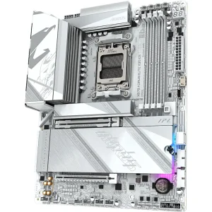 Материнська плата GIGABYTE sAM5 AMD X870 2xHDMI/2xUSB4 Type -C 4xM.2 5GbE LAN ATX X870 AORUS ELITE X3D ICE UA