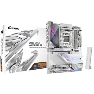 Материнська плата GIGABYTE sAM5 AMD X870E 2xHDMI/2xUSB4 Typ e-C 5xM.2 (10&5)GbE LAN ATX X870E AORUS MASTER X3D ICE UA