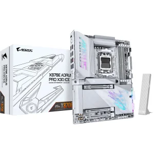 Материнская плата GIGABYTE sAM5 AMD X870E 2xHDMI/2xUSB4 Typ e-C 4xM.2 5GbE LAN ATX X870E AORUS PRO X3D ICE UA