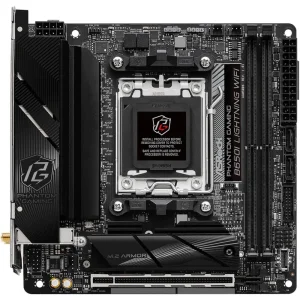 Материнская плата ASROCK sAM5 AMD B650 HDMI 2xM.2 2xDDR5 2.5GbE LAN mini-ITX B650I LIGHTNING WIFI UA