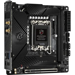 Материнська плата ASROCK s1700 Intel B760 HDMI/DP 2xM.2 2 xDDR5 2.5GbE LAN mini-ITX B760I LIGHTNING WIFI UA