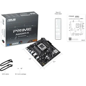 Материнська плата ASUS sAM5/2DDR5/HDMI/DP/2PCIe/1M.2/4S ATA PRIME A620AM-K UA