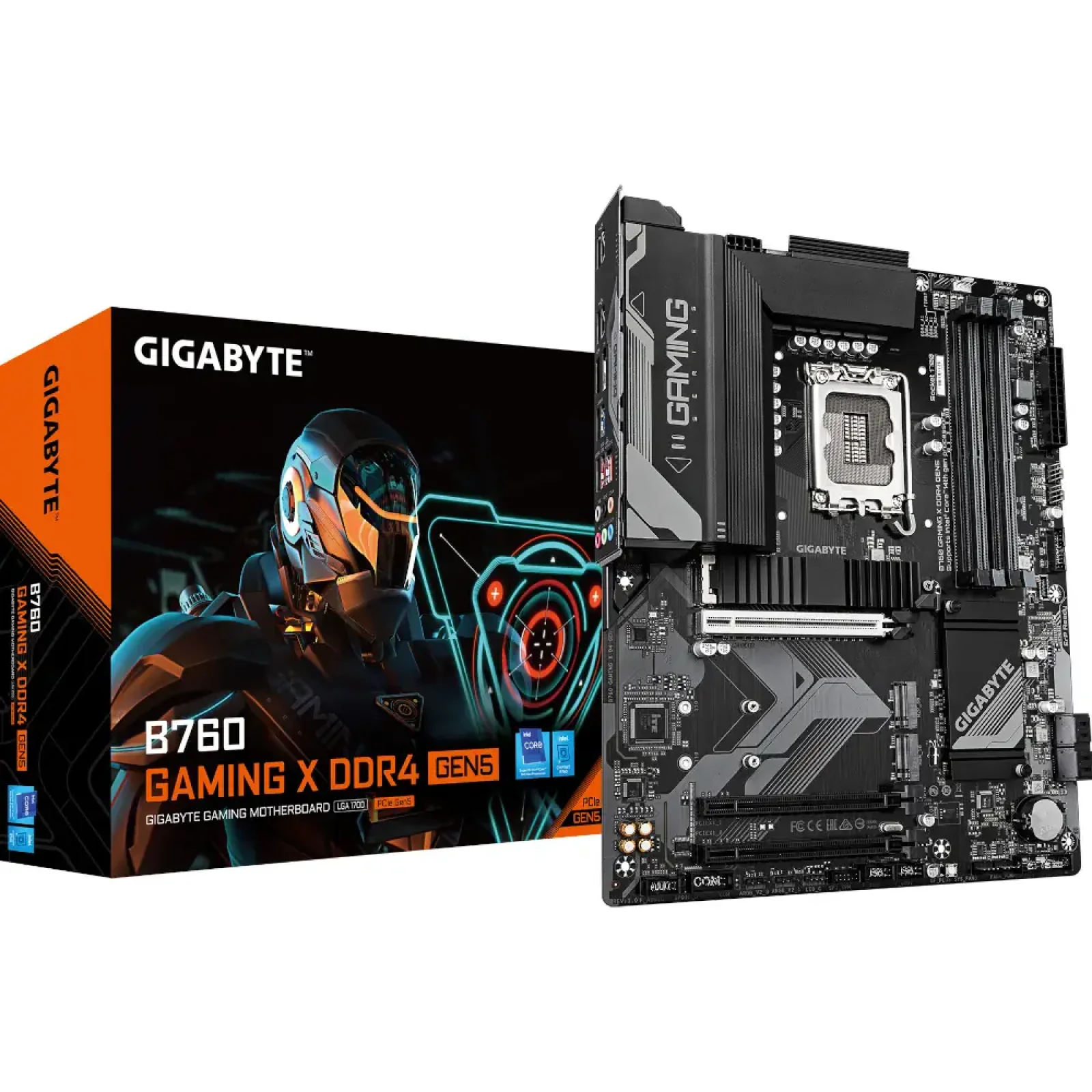 Материнская плата GIGABYTE s1700 Intel B760 HDMI/DP 4хDDR5 3xM.2 2.5GbE LAN ATX B760 GAMING X DDR4 GEN5 UA