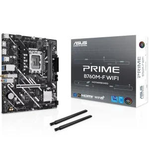 Материнская плата ASUS s1700/2DDR5/HDMI/DP/2PCIe/4SATA/ 2M.2 PRIME B760M-F WIFI UA
