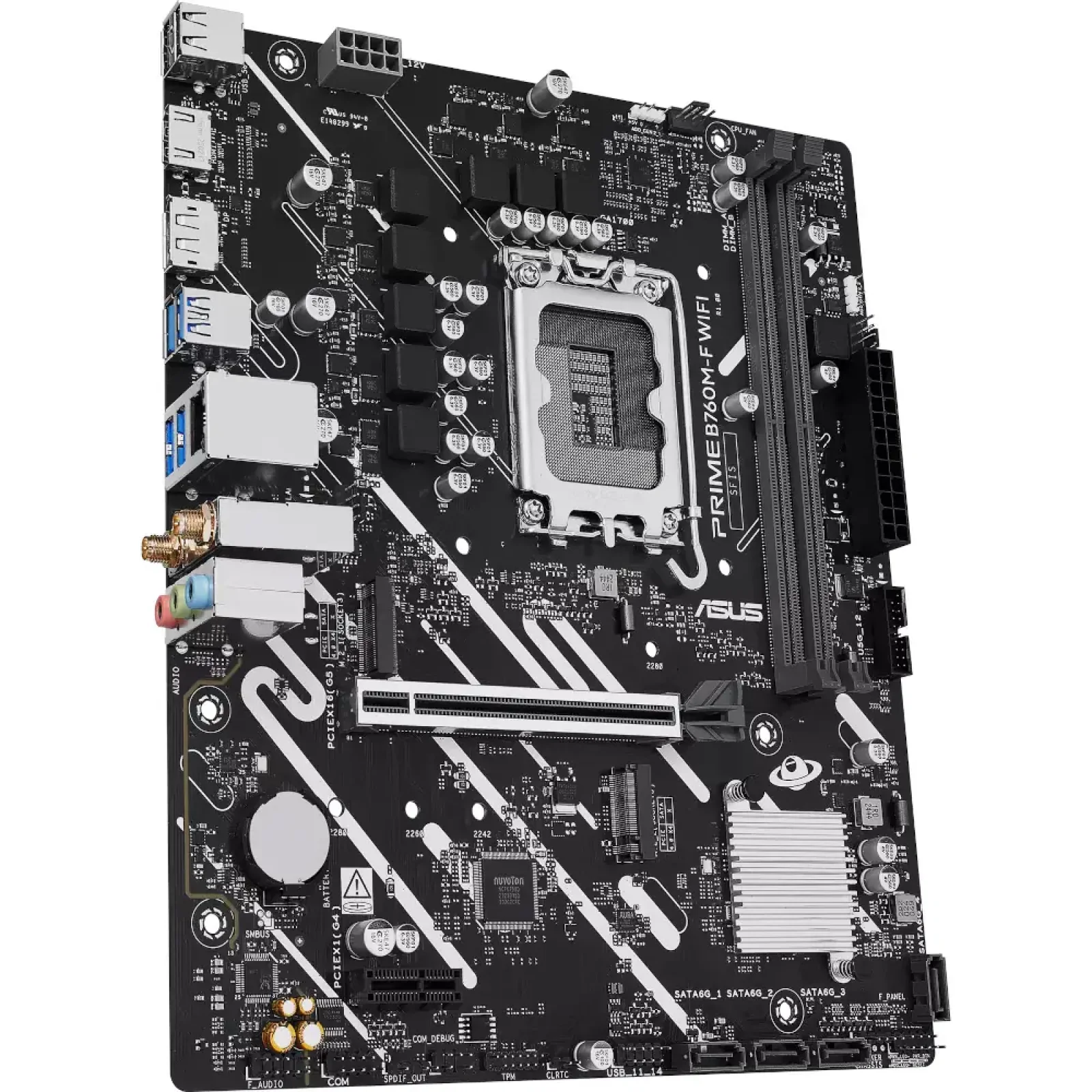 Материнская плата ASUS s1700/2DDR5/HDMI/DP/2PCIe/4SATA/ 2M.2 PRIME B760M-F WIFI UA