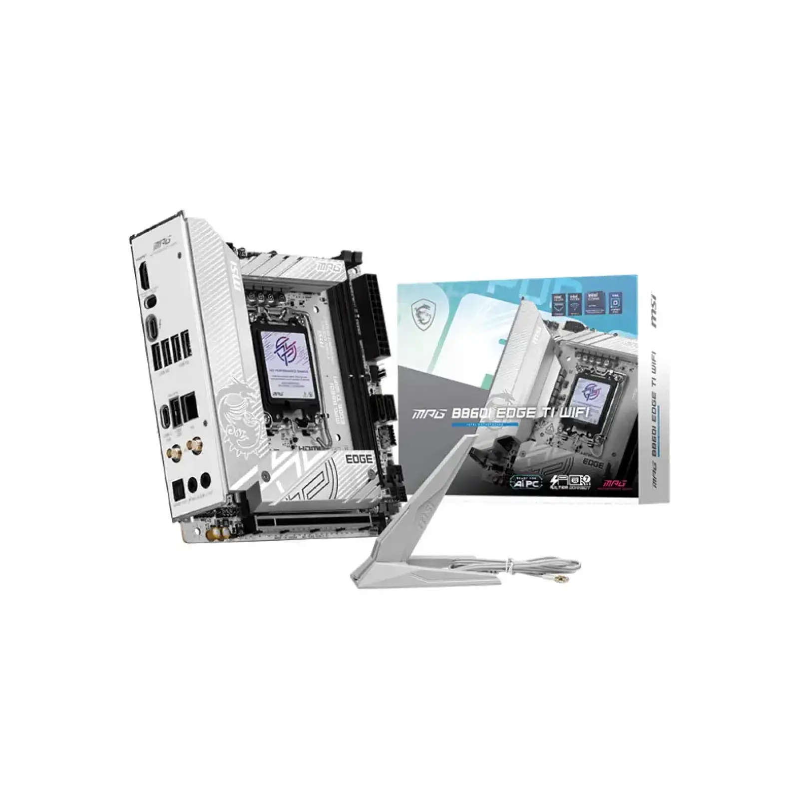 Материнська плата MSI s1851 2DDR5/HDMI/USB4/1PCIe/2M.2 /2SATA/LAN5Gb MPG B860I EDGE TI WIFI UA