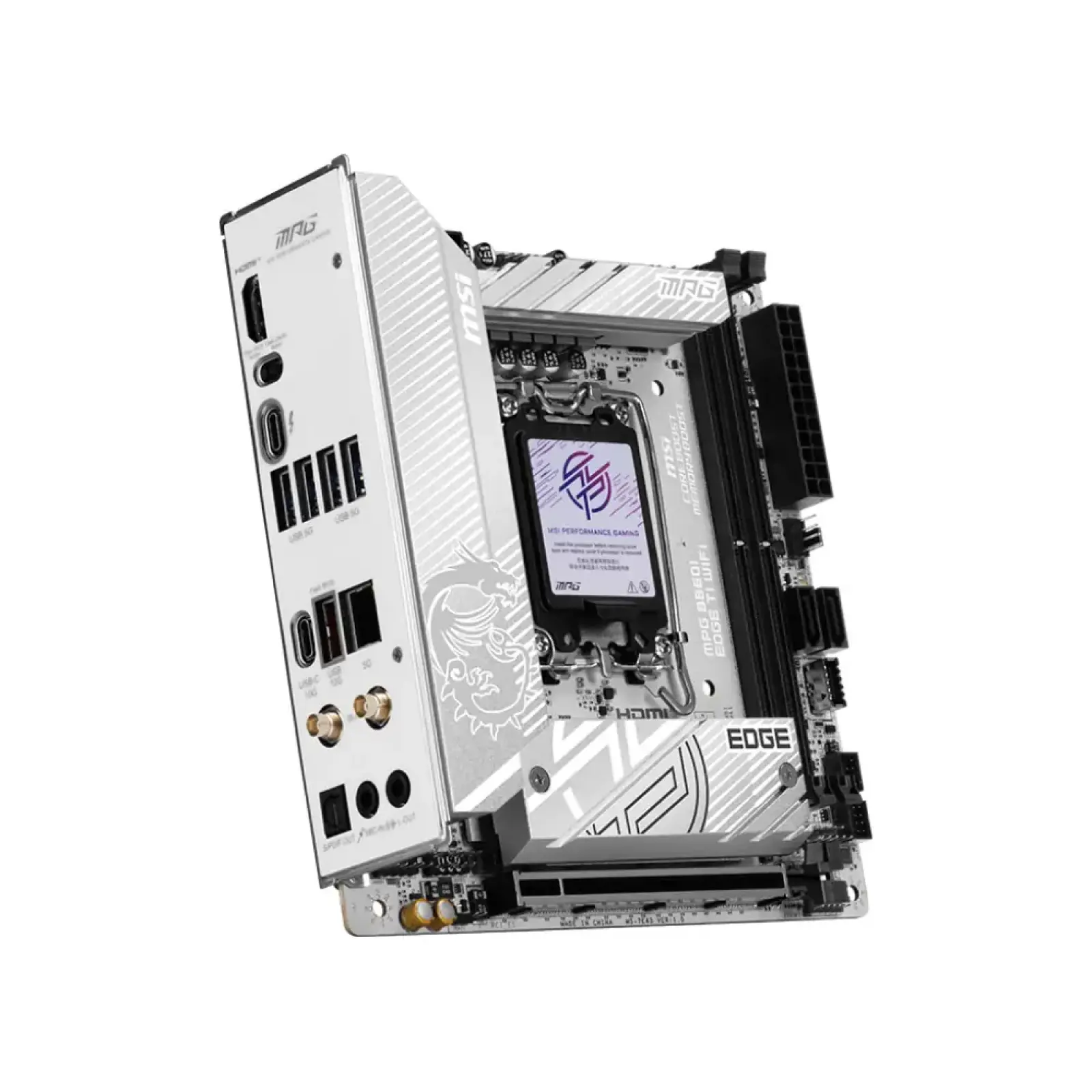 Материнська плата MSI s1851 2DDR5/HDMI/USB4/1PCIe/2M.2 /2SATA/LAN5Gb MPG B860I EDGE TI WIFI UA