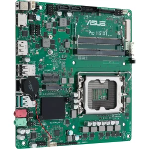Материнская плата ASUS s1700/2SoDIMMDDR5/LDVS/HDMI/DP/2 SATA/1xM.2 PRO H610T-CSM UA