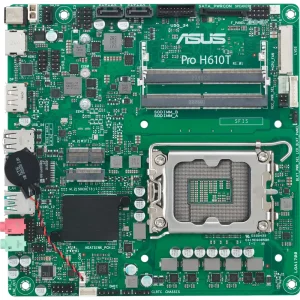 Материнская плата ASUS s1700/2SoDIMMDDR5/LDVS/HDMI/DP/2 SATA/1xM.2 PRO H610T-CSM UA