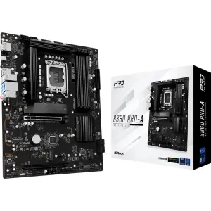 Материнская плата ASROCK s1851 Intel B860 4xDDR5 DP/HDMI 3xM.2 2.5GbE LAN ATX B860 PRO-A UA