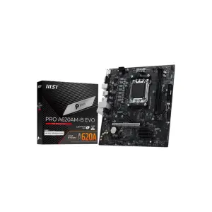 Материнська плата MSI sAM5/2DDR5/VGA/HDMI/2PCIe/1M.2/2 SATA/LAN2.5Gb PRO A620AM-B EVO UA