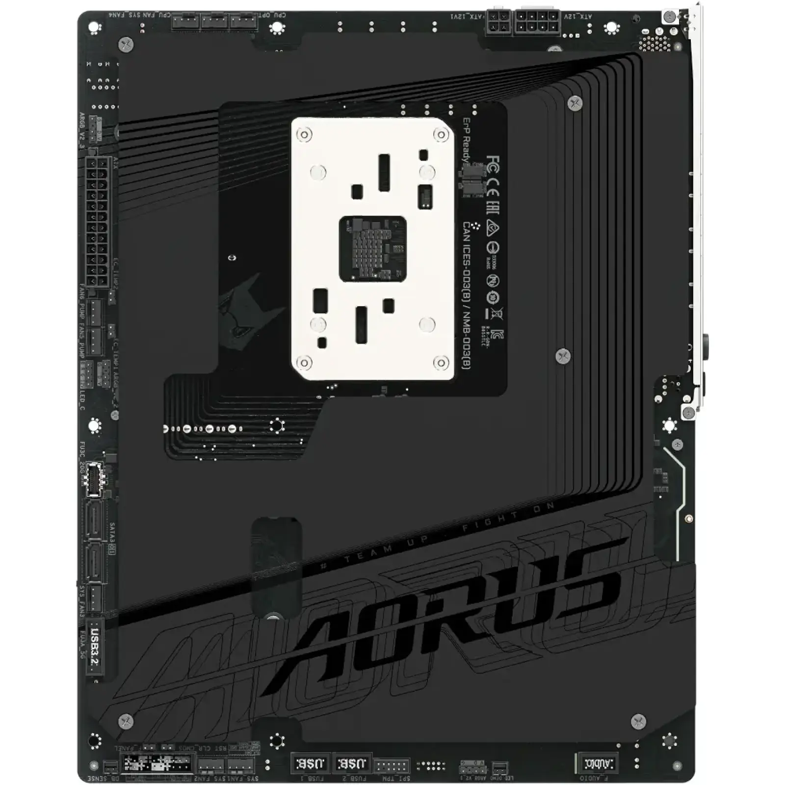 Материнская плата GIGABYTE sAM5 AMD B850 HDMI 4xM.2 5GbE LA N ATX B850 AORUS STEALTH UA