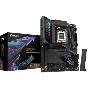 Материнская плата GIGABYTE sAM5 AMD X870E 2xHDMI/2xUSB4 Typ e-C 4xM.2 5GbE LAN ATX X870E AORUS PRO X3D UA