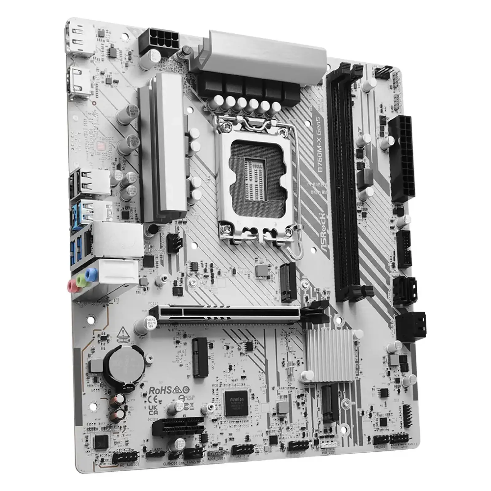 Материнская плата ASROCK s1700 Intel B760 DP/HDMI 2xM.2 2 xDDR5 2.5GbE LAN mATX B760M-X GEN5 UA