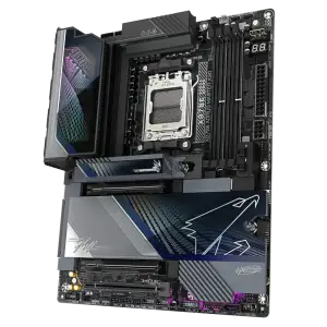Материнская плата GIGABYTE sAM5 AMD X870E 2xHDMI/2xUSB4 Typ e-C 5xM.2 (10&5)GbE LAN ATX X870E AORUS MASTER X3D UA