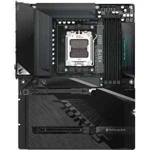 Материнская плата GIGABYTE sAM5 AMD X870 HDMI/2xUSB4 Type-C 4xM.2 5GbE LAN ATX X870 AORUS STEALTH UA
