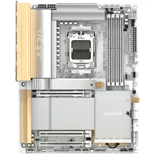 Материнская плата GIGABYTE sAM5 AMD X870E 2xHDMI/2xUSB4 Typ e-C 4xM.2 2x5GbE LAN ATX X870E AERO X3D WOOD UA