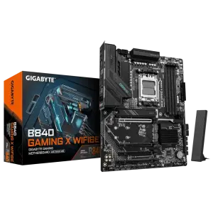 Материнська плата GIGABYTE sAM5 AMD B840 DP/HDMI 3xM.2 2.5G bE LAN ATX B840 GAMING X WIFI6E UA