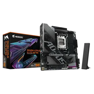 Материнская плата GIGABYTE sAM5 AMD B840 DP/HDMI 4xDDR5 2xM .2 2.5GbE LAN mATX B840M AORUS ELITE WIFI6E UA