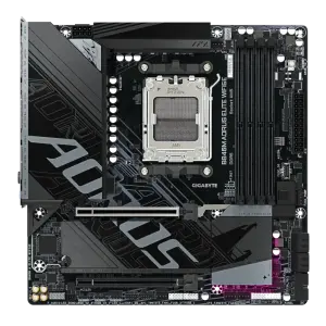 Материнская плата GIGABYTE sAM5 AMD B840 DP/HDMI 4xDDR5 2xM .2 2.5GbE LAN mATX B840M AORUS ELITE WIFI6E UA