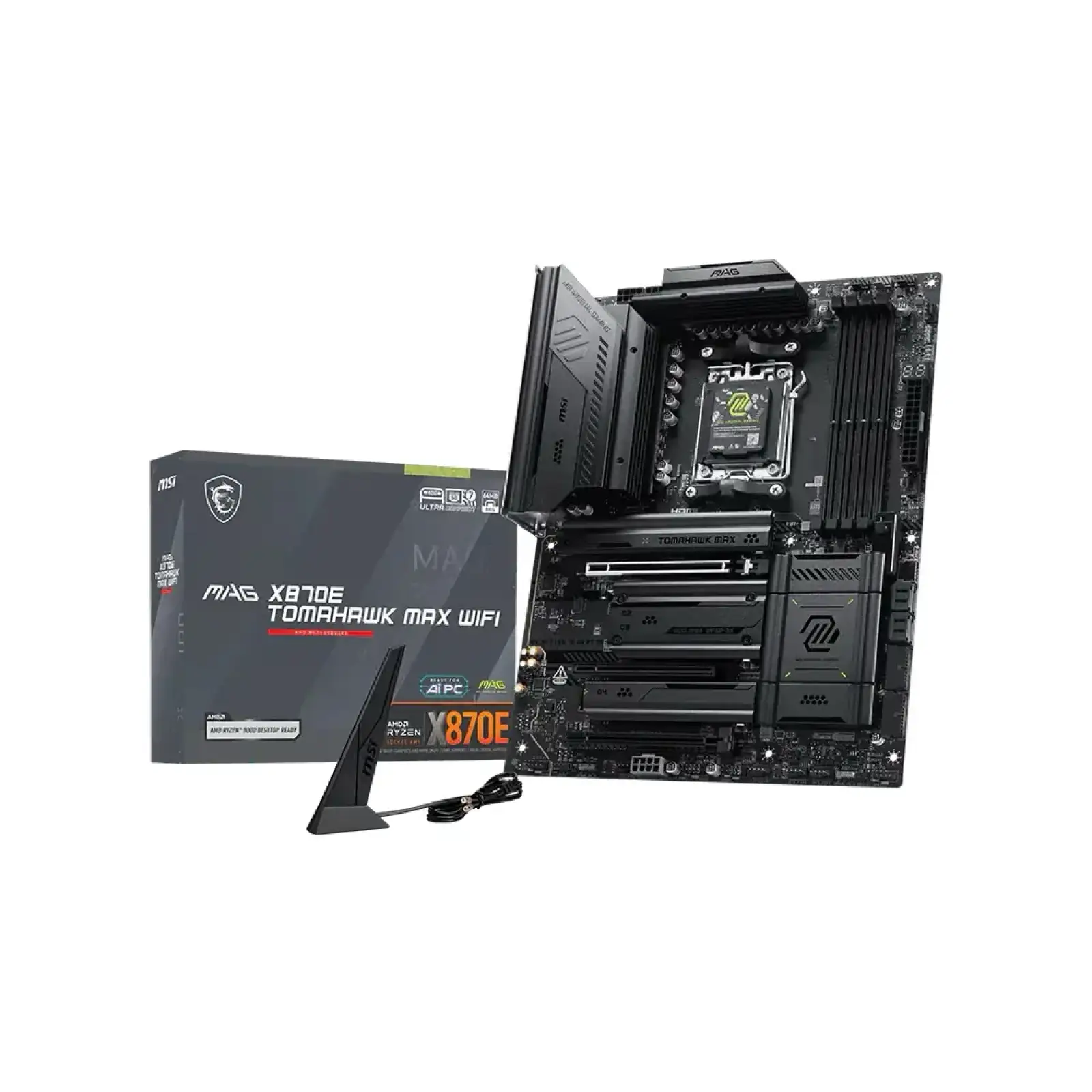 Материнская плата MSI sAM5/4DDR5/HDMI/2USB4/4PCIe/4M.2 /4SATA/LAN5Gb MAG X870E TOMAHAWK MAX WIFI UA