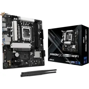 Материнська плата ASROCK s1851 Intel B860 2xDDR5 DP/HDMI 2xM.2 2.5GbE LAN mATX B860M-X GEN5 WIFI UA