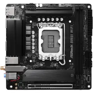 Материнська плата ASROCK s1851 Intel B860 2xDDR5 DP/HDMI 2xM.2 2.5+GbE LAN mATX B860I WIFI UA