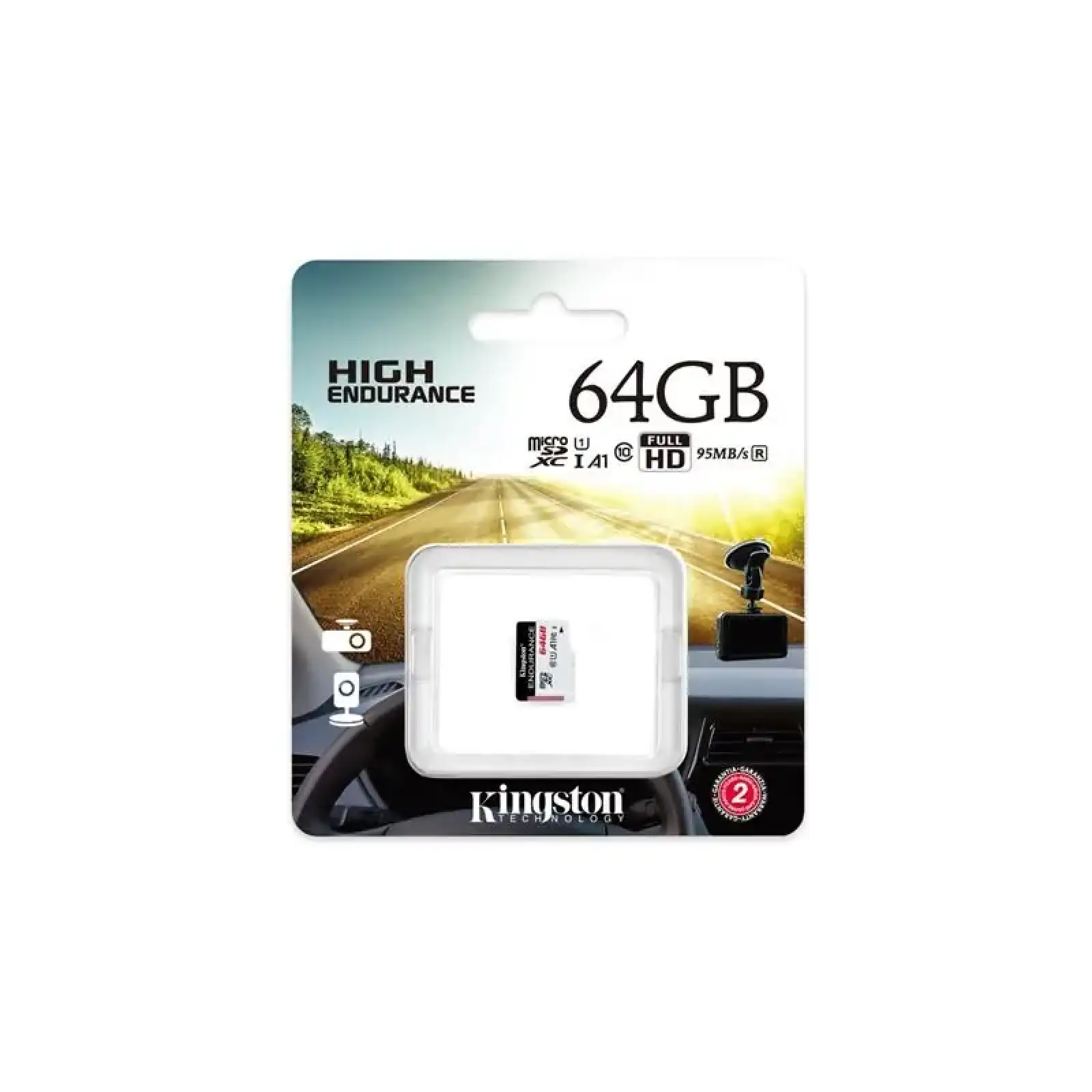 Карта пам'яті KINGSTON 64GB microSDXC Endurace C10 A1 UHS-I 95R/30W U1 SDCE/64GB UA
